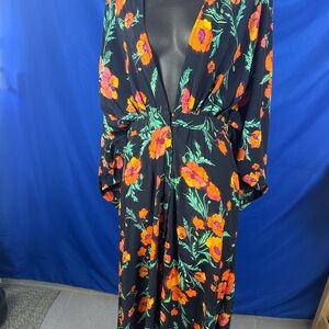 Nasty Gal Poppy Floral Print Maxi Dress